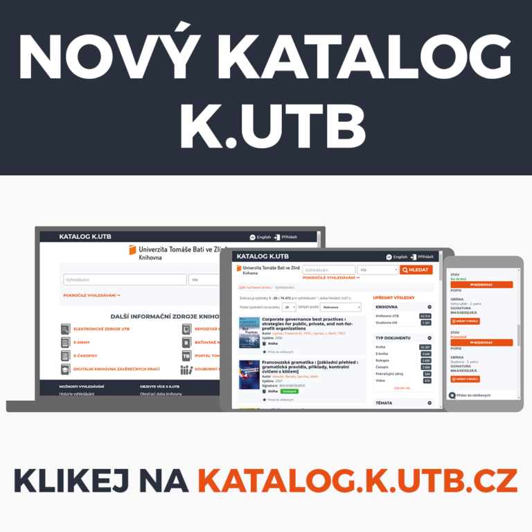Máme nový katalog! Knihovna