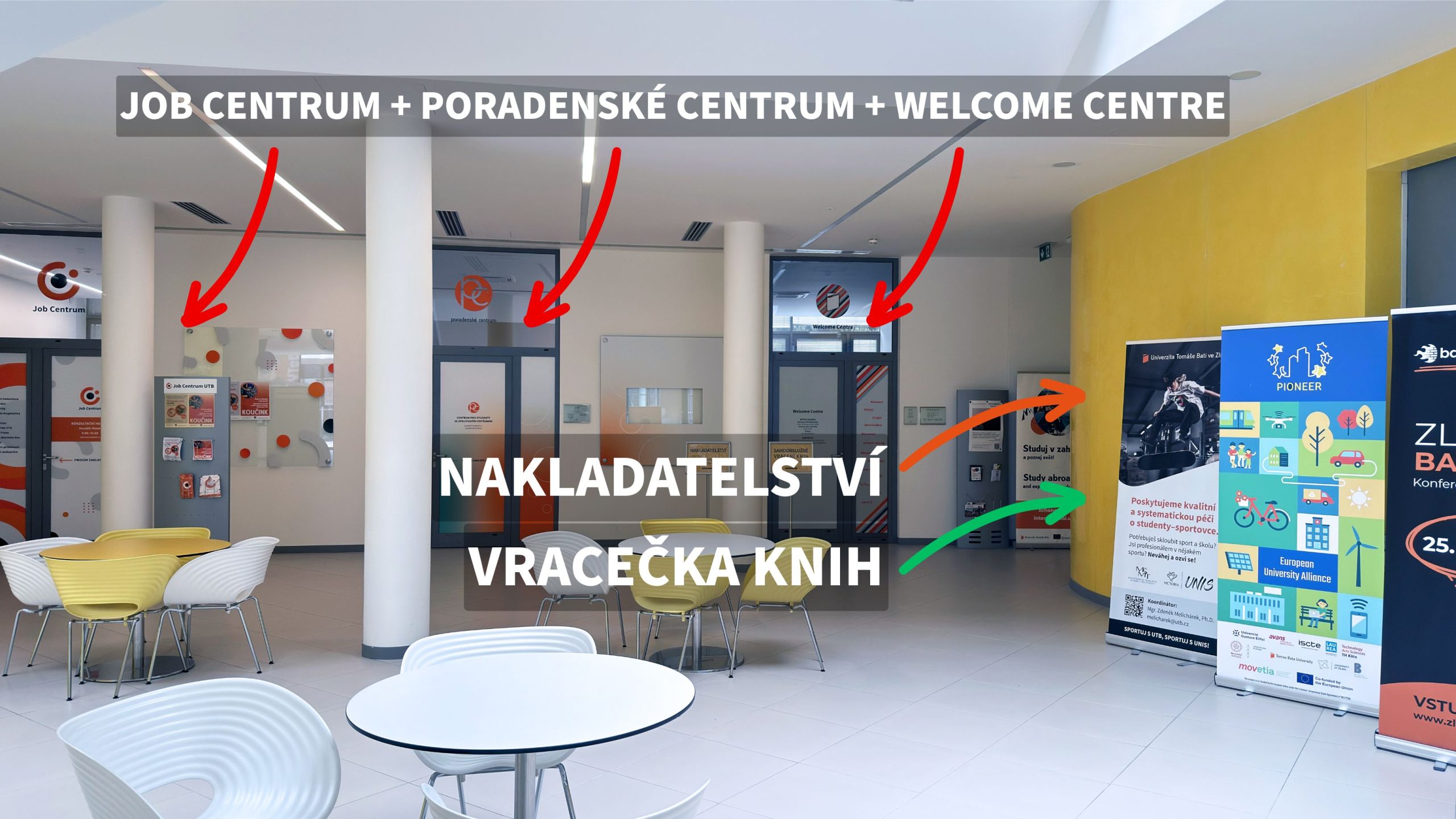 Vracečka knih, mapa