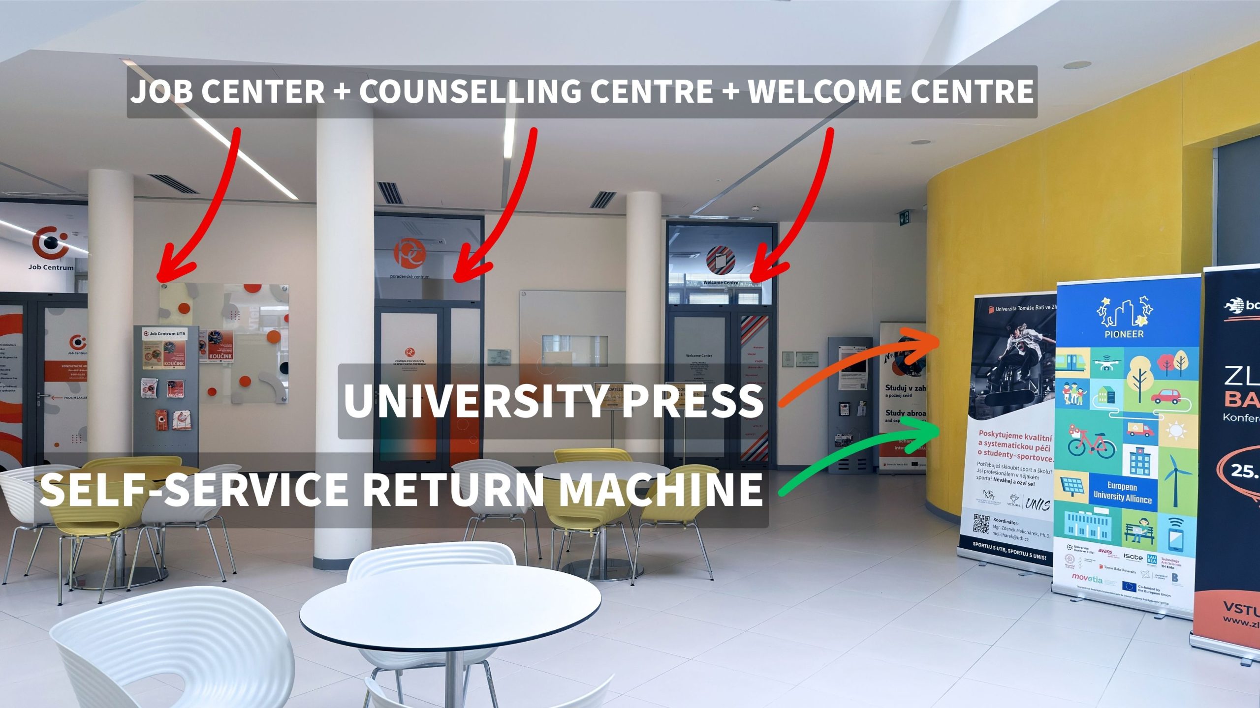 Vracečka knih, mapa EN